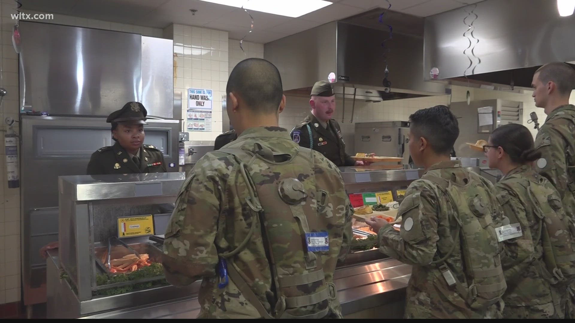 10,000 basic trainee Fort Jackson soldiers got a bit of Thanksgiving a day early.