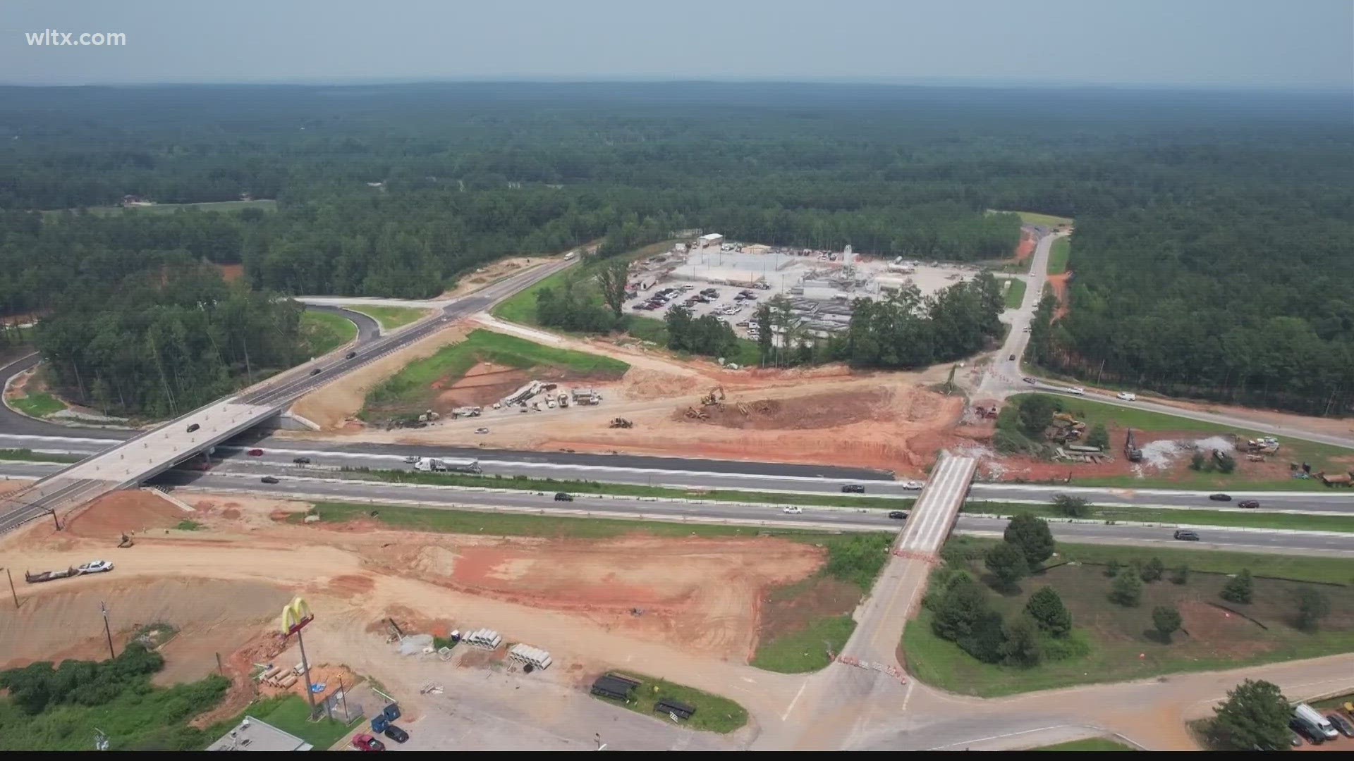 It's part of the ongoing Midlands Connection project, a 16 mile stretch of interstate improvements between exit 85 and Exit 101.