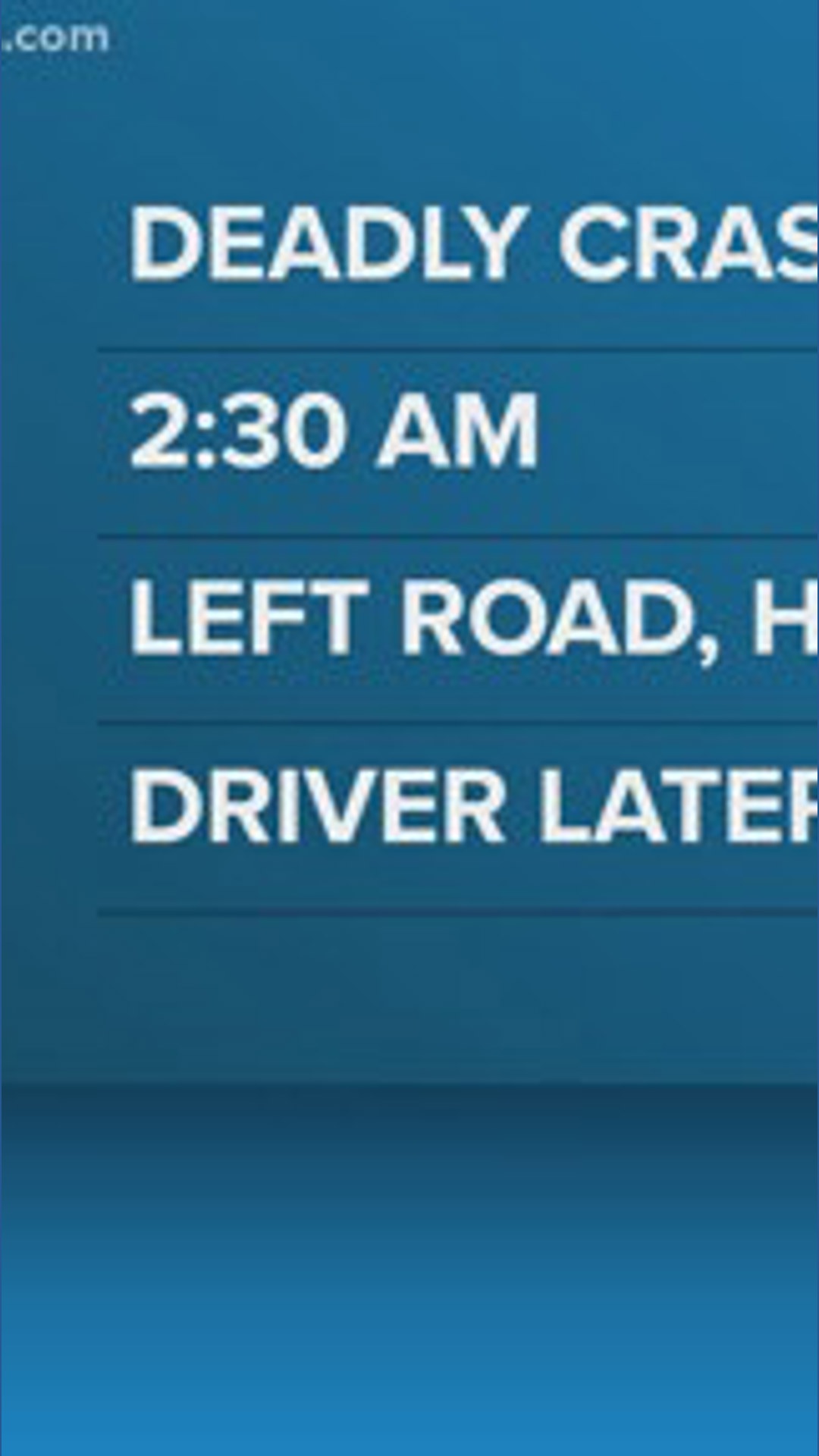 One person dead after early morning crash on Robbie Road in Lexington ...