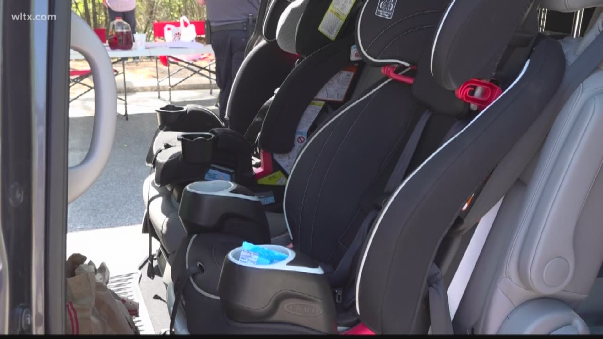 Officer Chris Kaderly says 90 percent of car seats are installed incorrectly. That's why he and his officers spent Thursday making sure parents knew the right way.