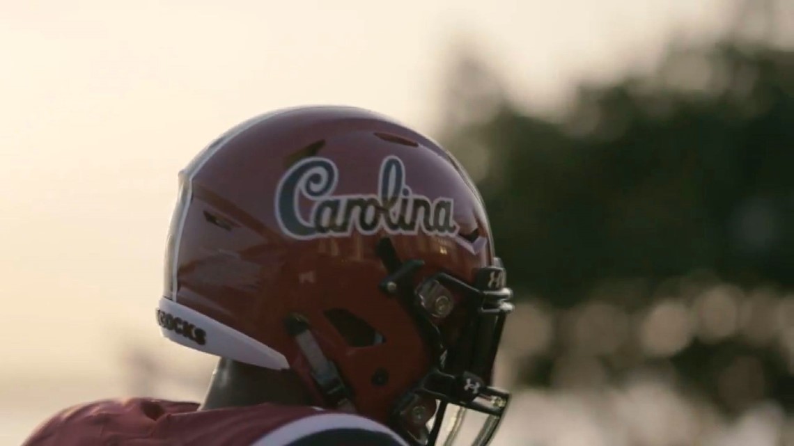 carolina script helmet