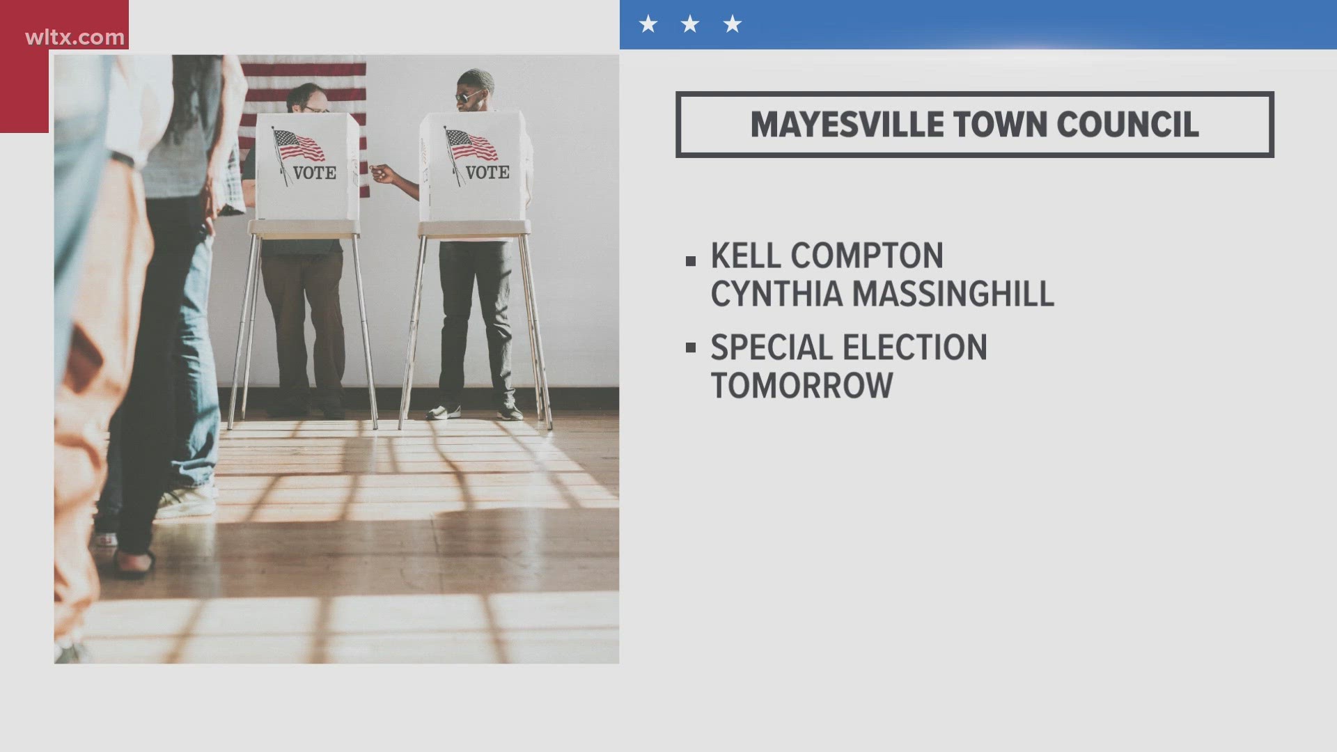 Two candidates are on the ballot; Kell Compton and Cynthia Massinghill.