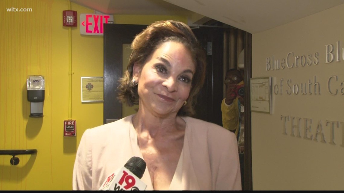 Jasmine Guy in Columbia for movie premiere at The Nickelodeon
