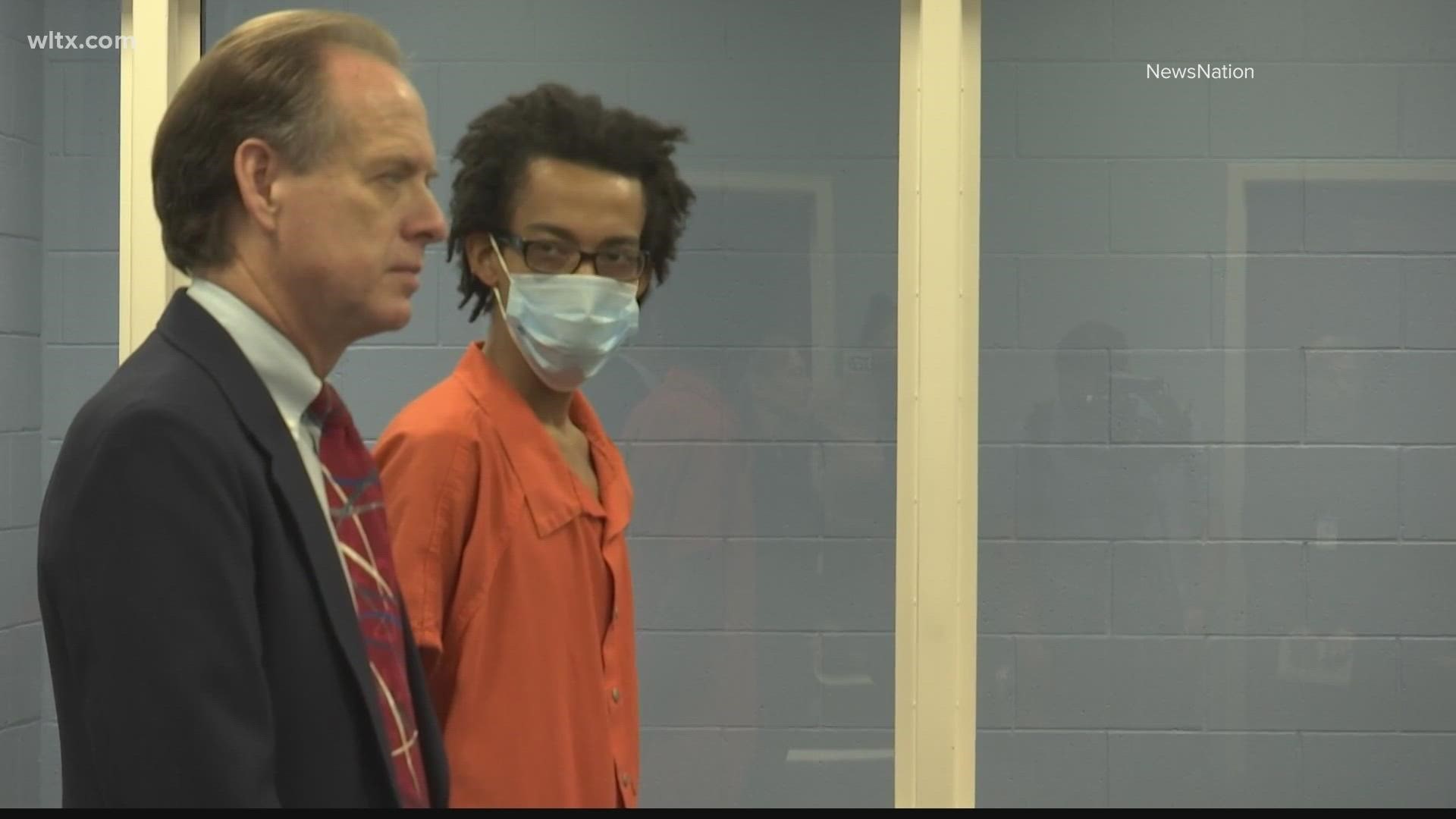 Matthew Allen Dewitt, who is accused of shooting and killing three family members, including two in Columbia, made his first court appearance Wednesday.