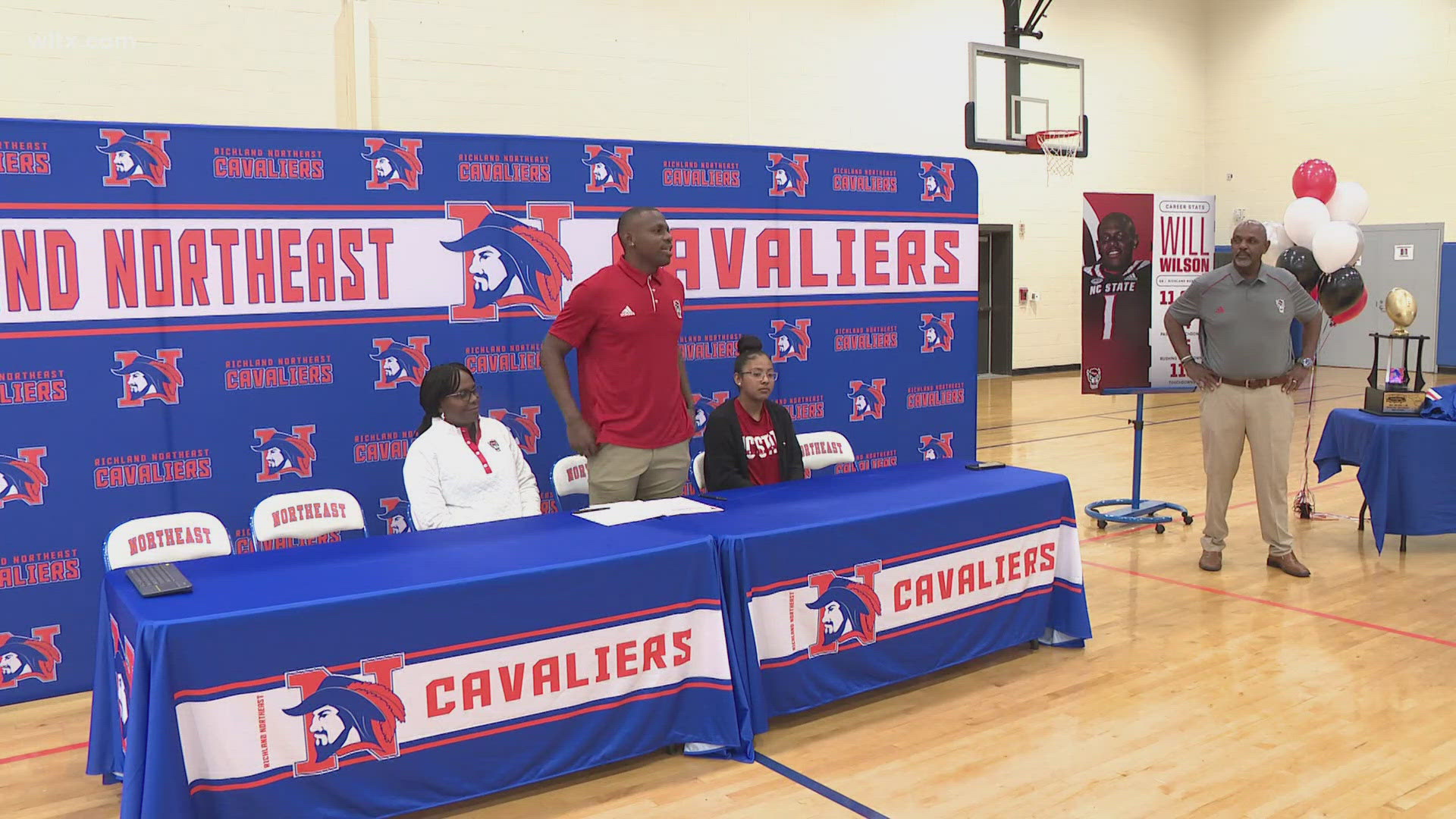 Richland Northeast and Irmo held signing day ceremonies with the head coaches there playing a dual role of coach and father.