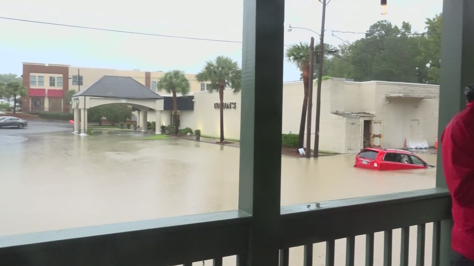 Rain continues to flood areas in Forest Acres.