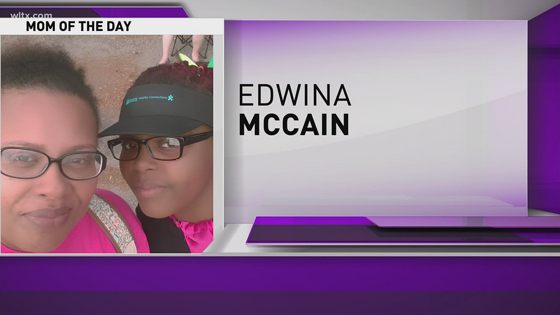 Congratulations to our Mom of the Day, Edwina McCain. Edwina was nominated by her daughter Madison.