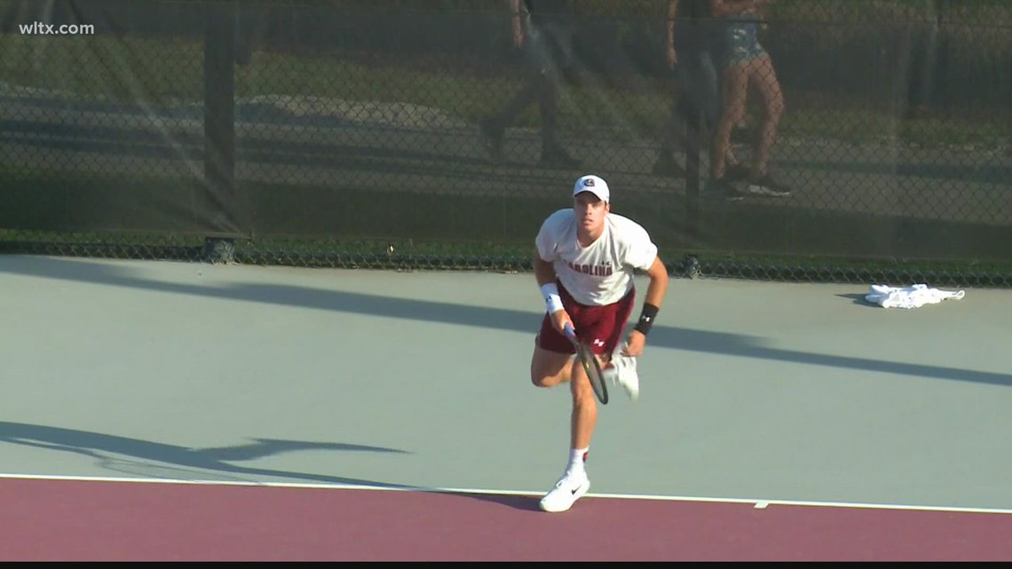 The South Carolina men's tennis team will be at home this weekend