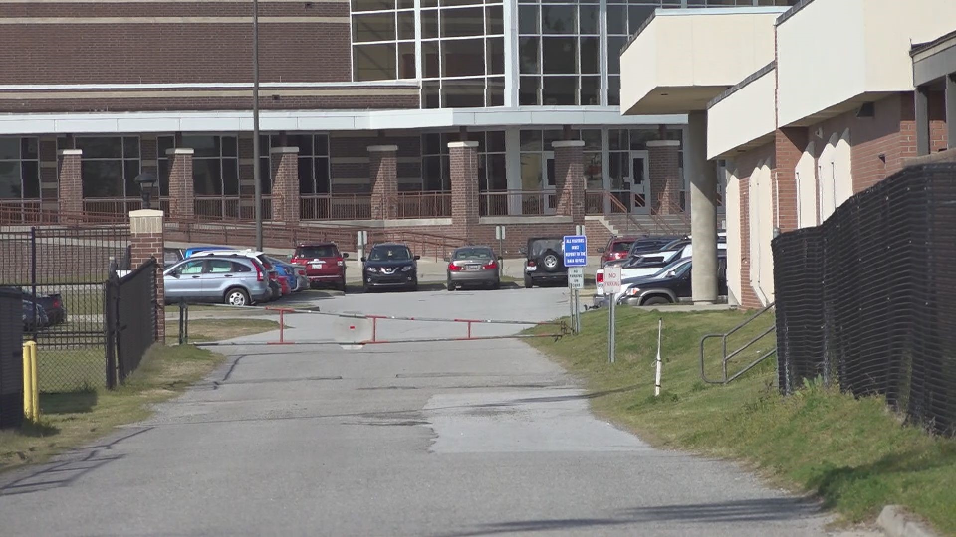 The student had just parked his car in an access lot off of an on-campus access road and was heading to his 1st period class at the Lexington Technology Center.