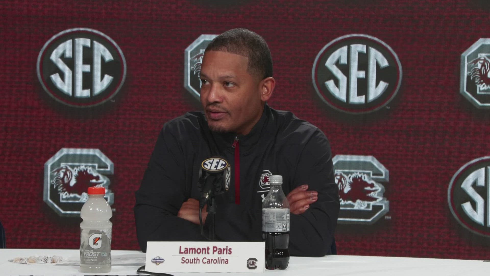 After his team's loss to Ole Miss in the SEC Tournament, USC head basketball coach Lamont Paris talked about the improvement he saw from his team, especially of late