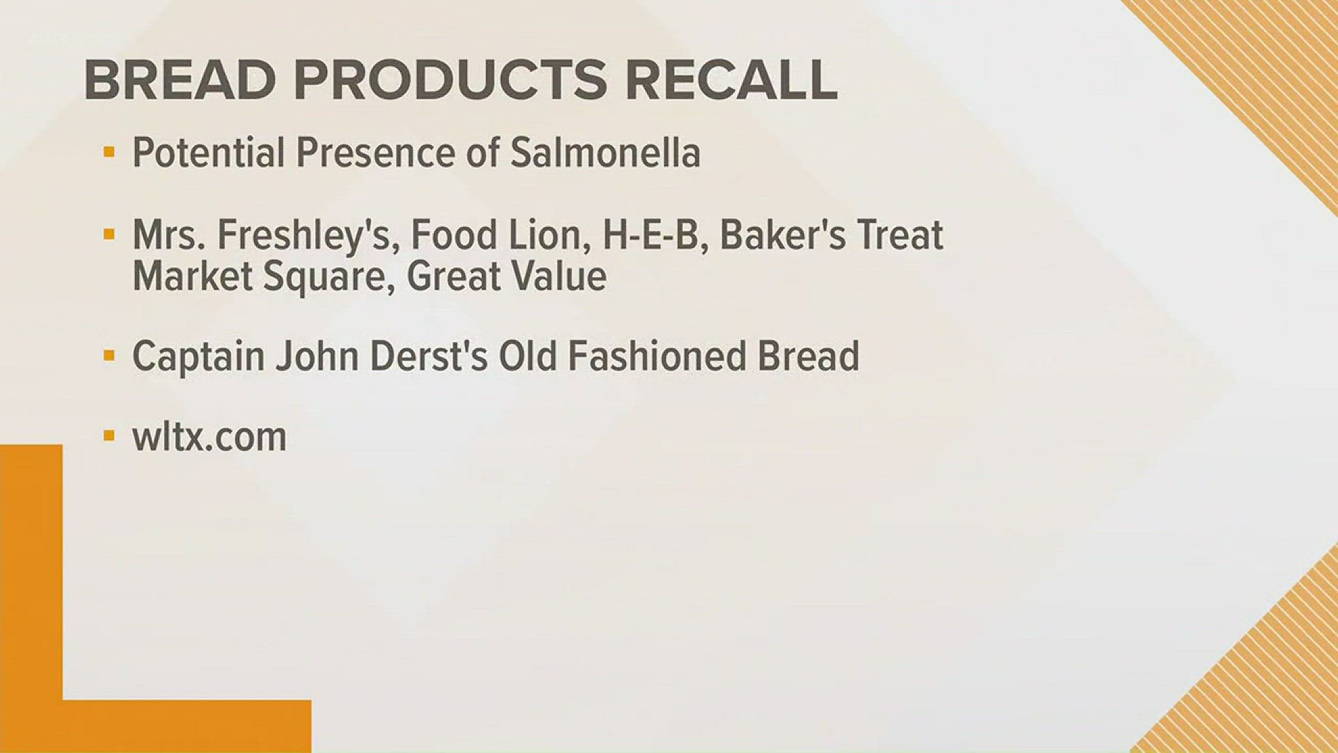 Concerns over salmonella has prompted Flowers Foods to issue a recall nationwide for Swiss rolls under several brand names.