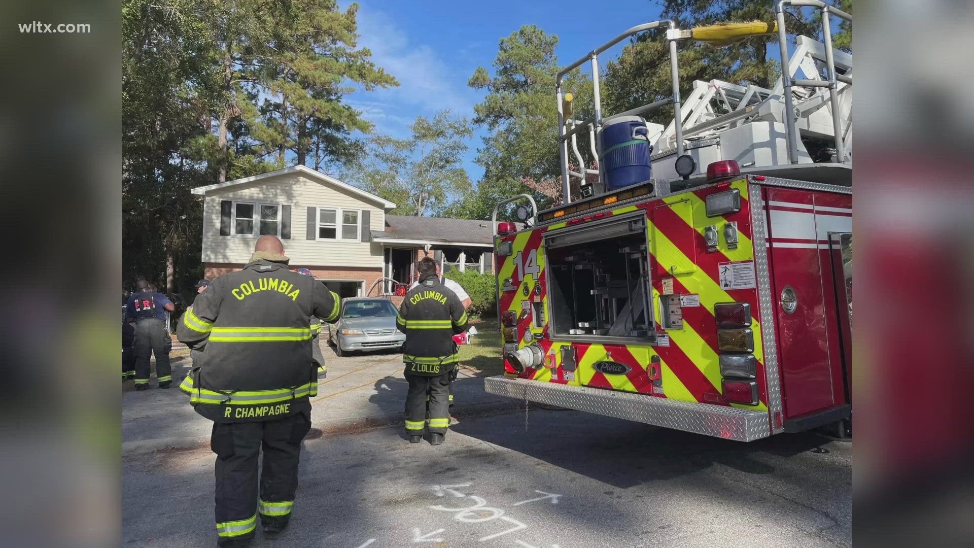 The house fire, in Richland county, began about 10am.  No word on cause, five people made it out safely. 