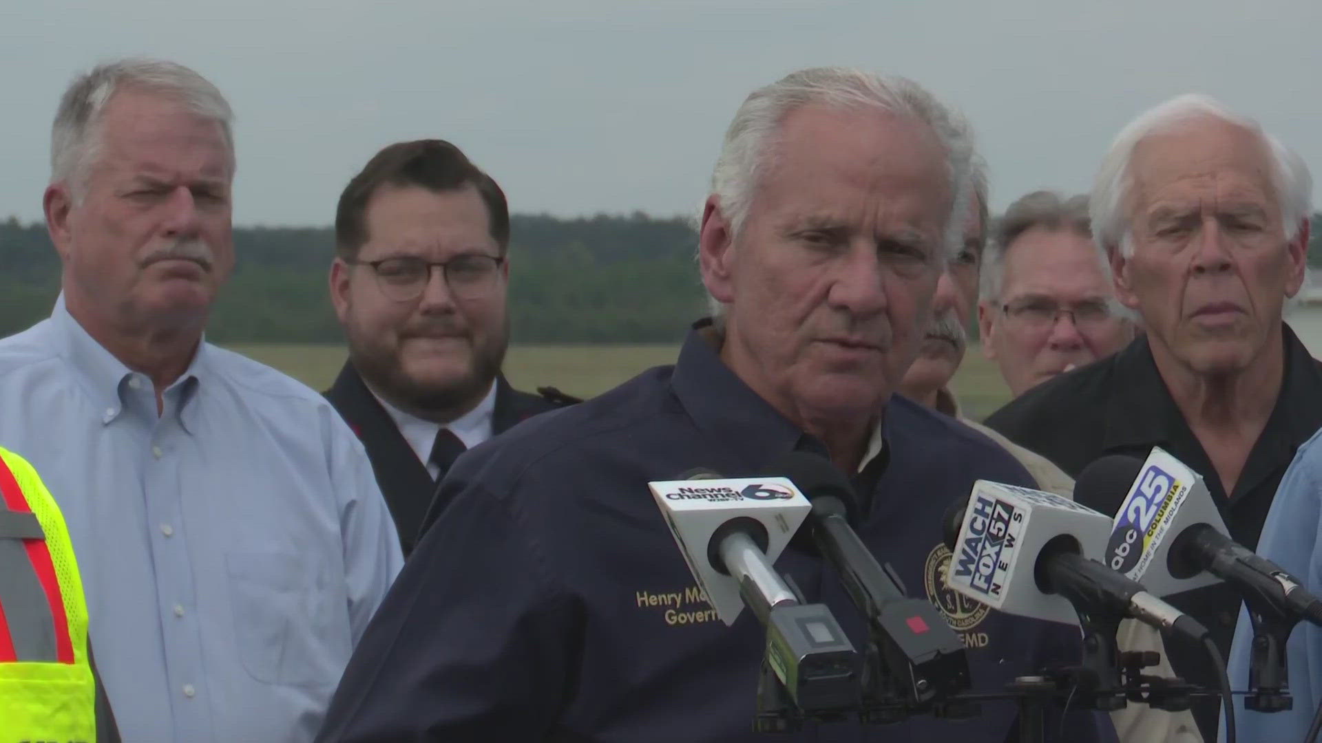 South Carolina Gov. Henry McMaster is giving and update Tuesday on the state's response to Tropical Storm Helene's devastation in the state.