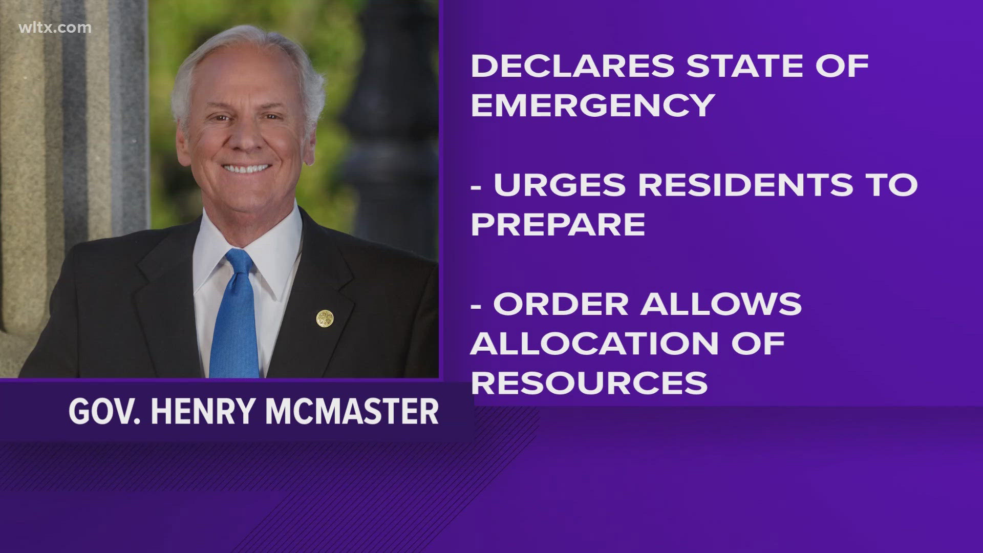 SC governor issues state of emergency for South Carolina | wltx.com