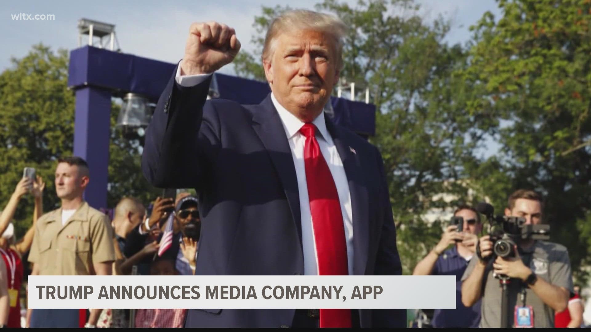 Former President Donald Trump said Wednesday he's launching a new media company with its own social media platform.