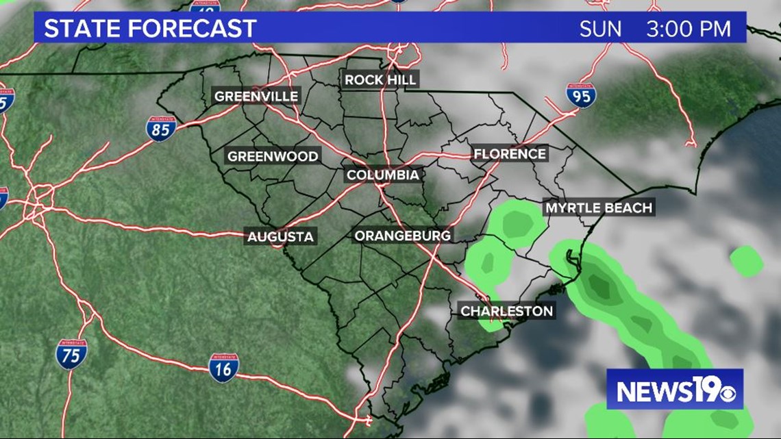 The pleasant weather continues Sunday