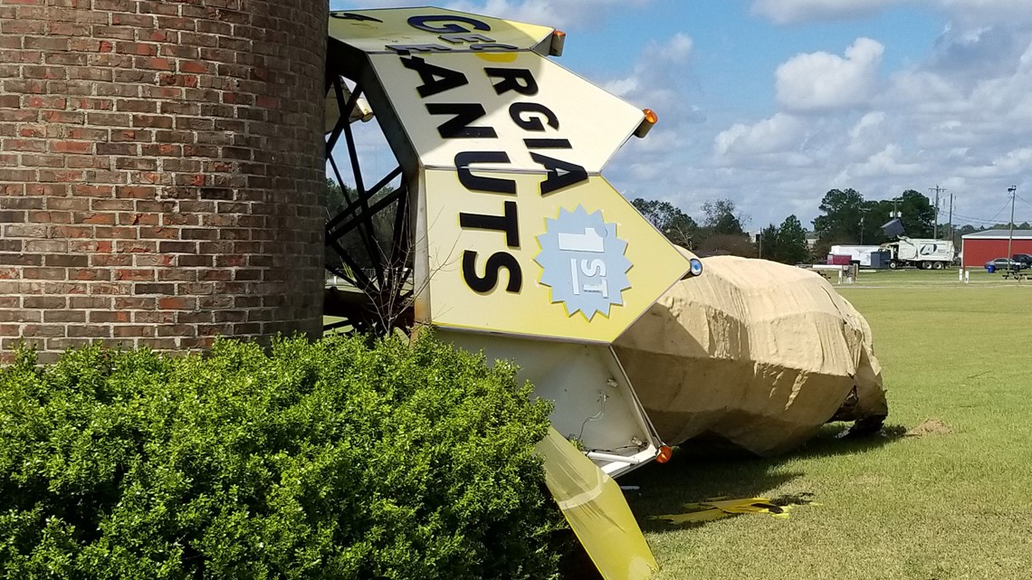 'World's Largest Peanut' in damaged by Hurricane Michael
