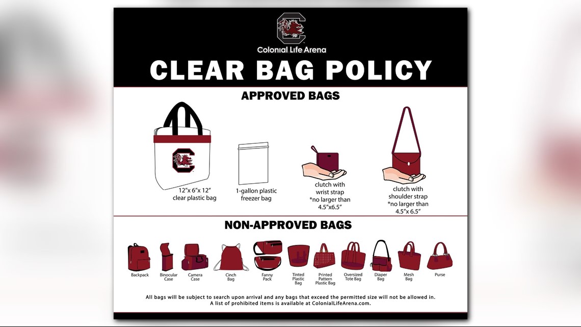 Colonial Life Arena's clear bag policy: What you need to know