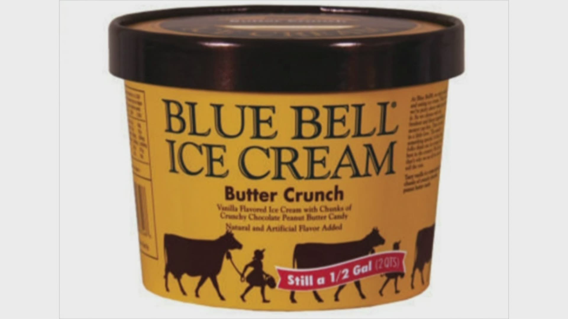 Blue Bell Ice Cream has issued a recall for butter crunch ice cream products because they may contain plastic.