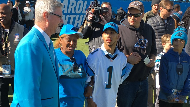 Panthers Welcome Chancellor Lee Adams, Son Of Rae Carruth, As Special Guest  