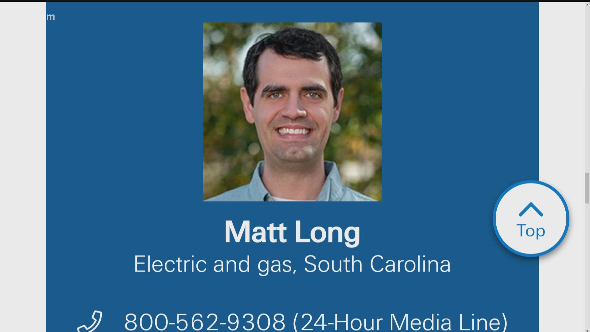 Dominion Energy's Matt Long gives an update on the effort to restore power in South Carolina.