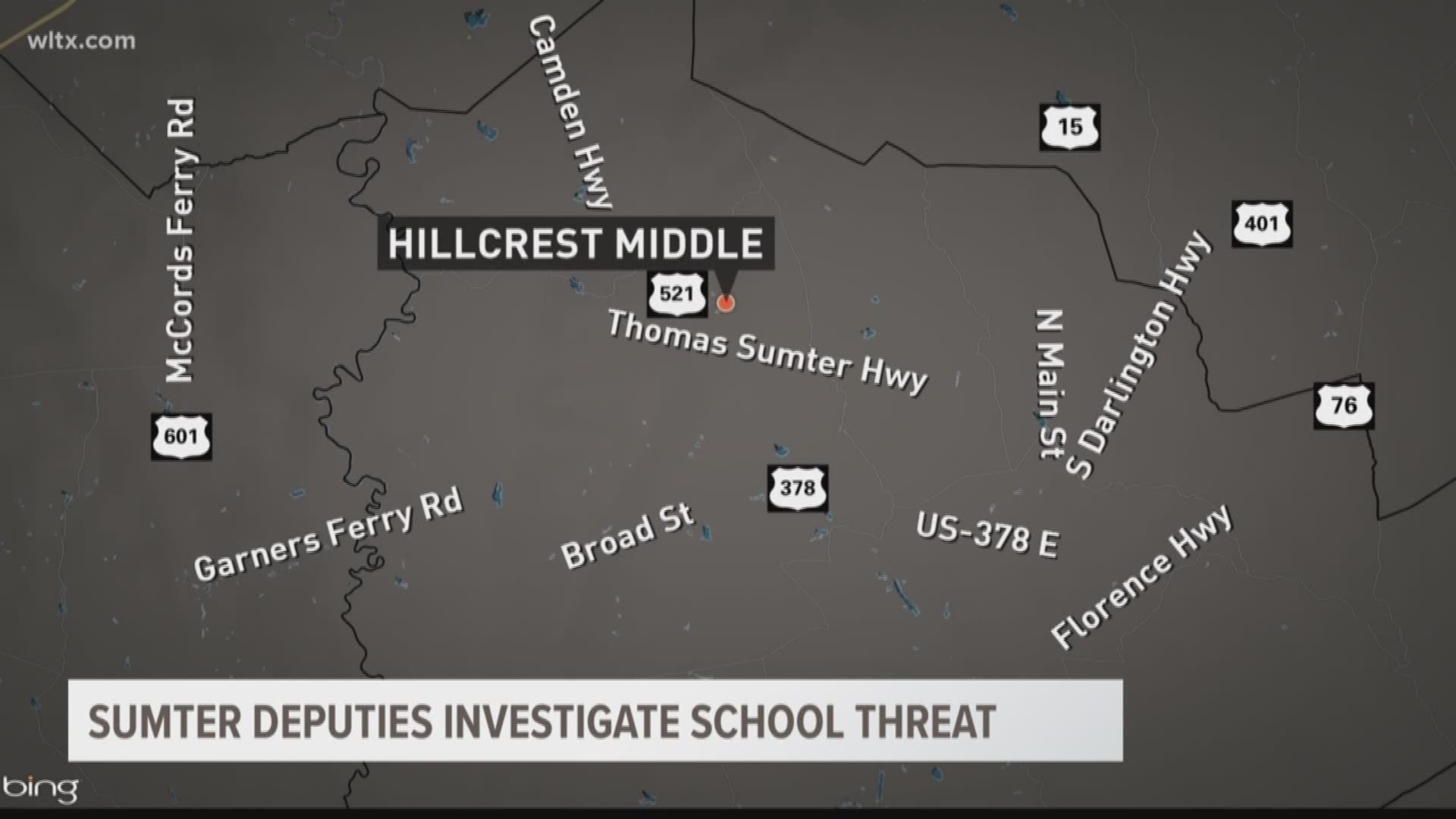 Sumter County deputies say there was no credibility to a threat made at Hillcrest Middle School.