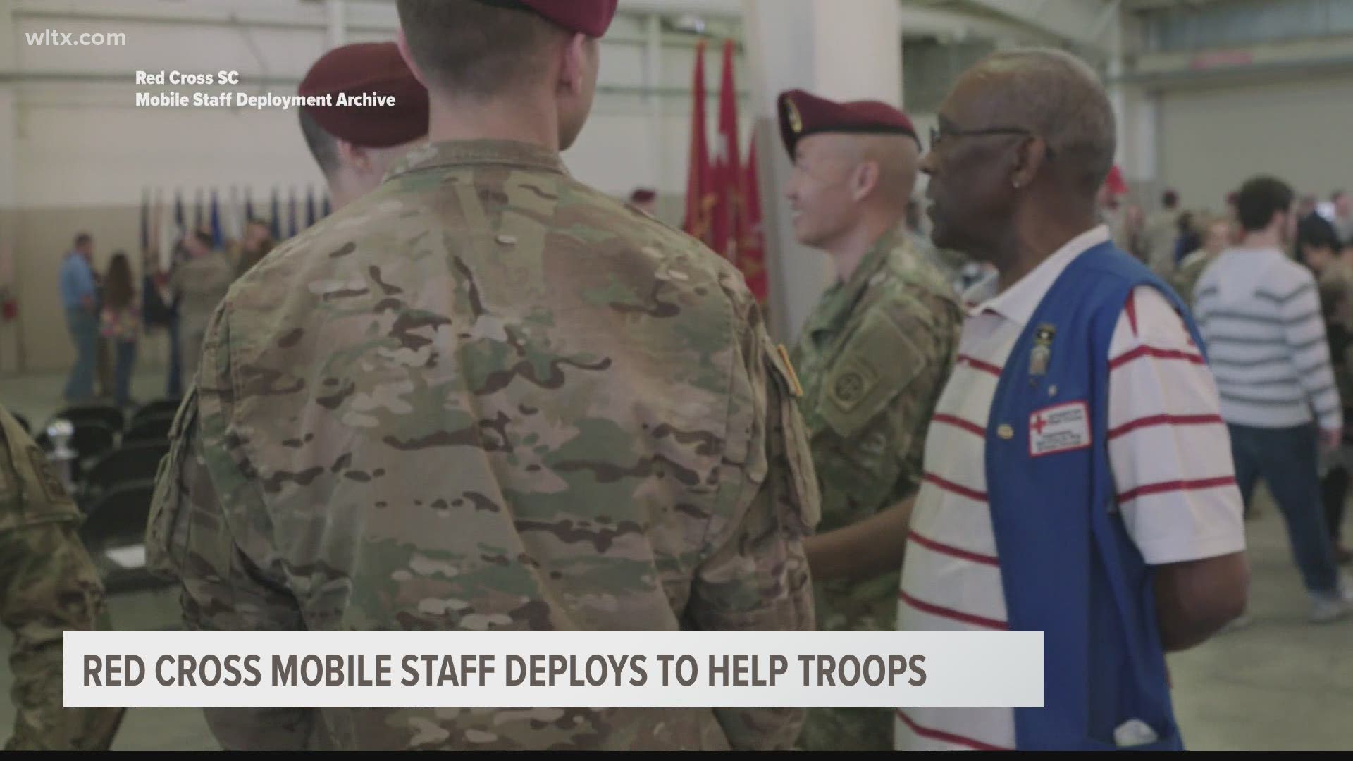 The Red Cross of South Carolina deploys mobile units, including one that has been helping military servicemembers overseas.  News19's Alicia Neaves reports.