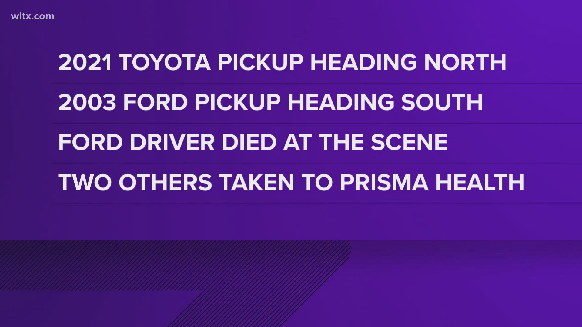 Troopers say the collision happened Sunday night near the intersection of McCords Ferry Road and Screaming Eagle Road.