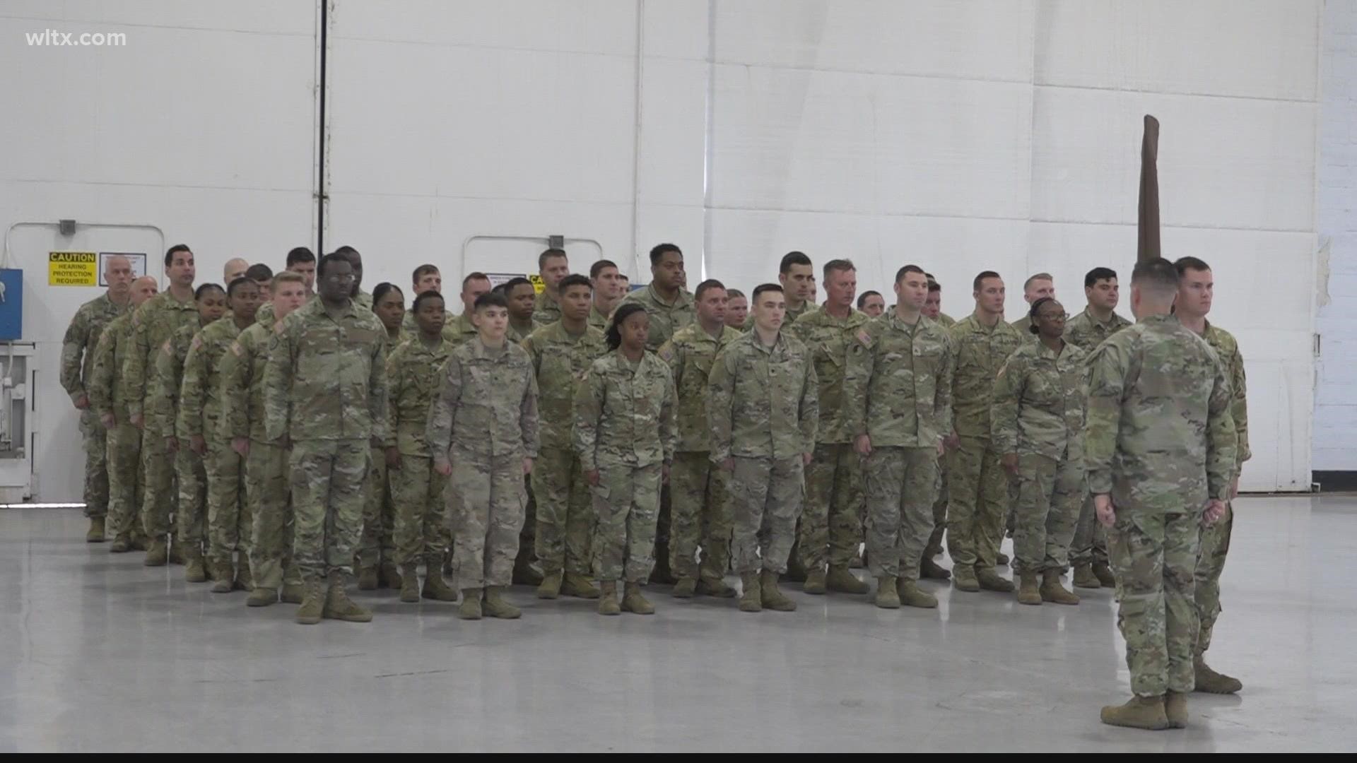 50 South Carolina Army national guard soldiers are deploying for the Sinai Peninsula this week from the McEntire base in Eastover.