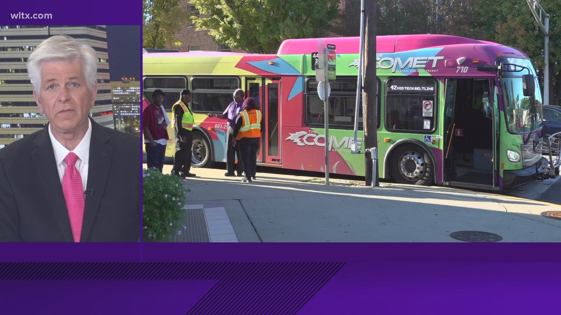 COMET suggests downloading the transit app, busses will be taking folks to polls for free.