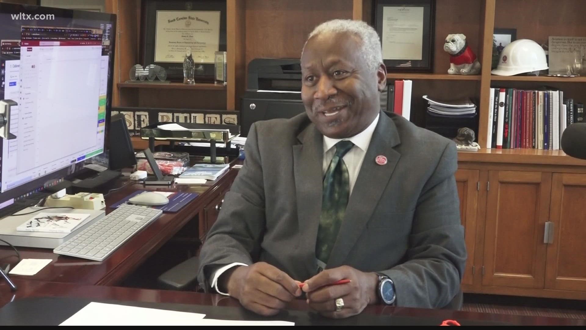 The former president of South Carolina State University is suing officials with the school for compensation he says he's owed from his time in the role.