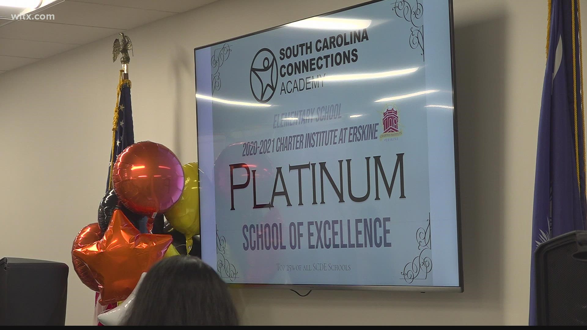 the Connections Academy scored in the top 25 percent of all state departments of education schools in English.