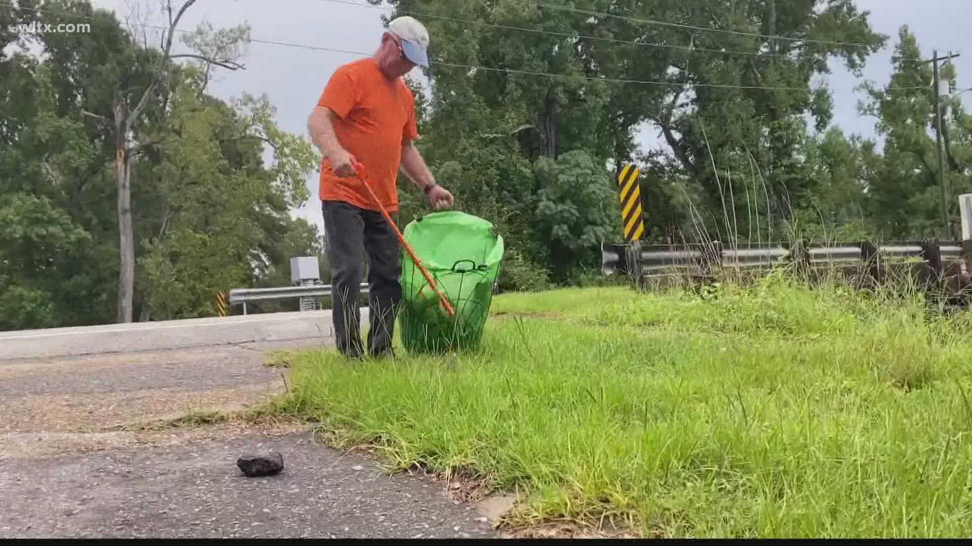 Longtime Orangeburg resident Pat Milhouse has been picking up trash in his neighborhood for about seven years.