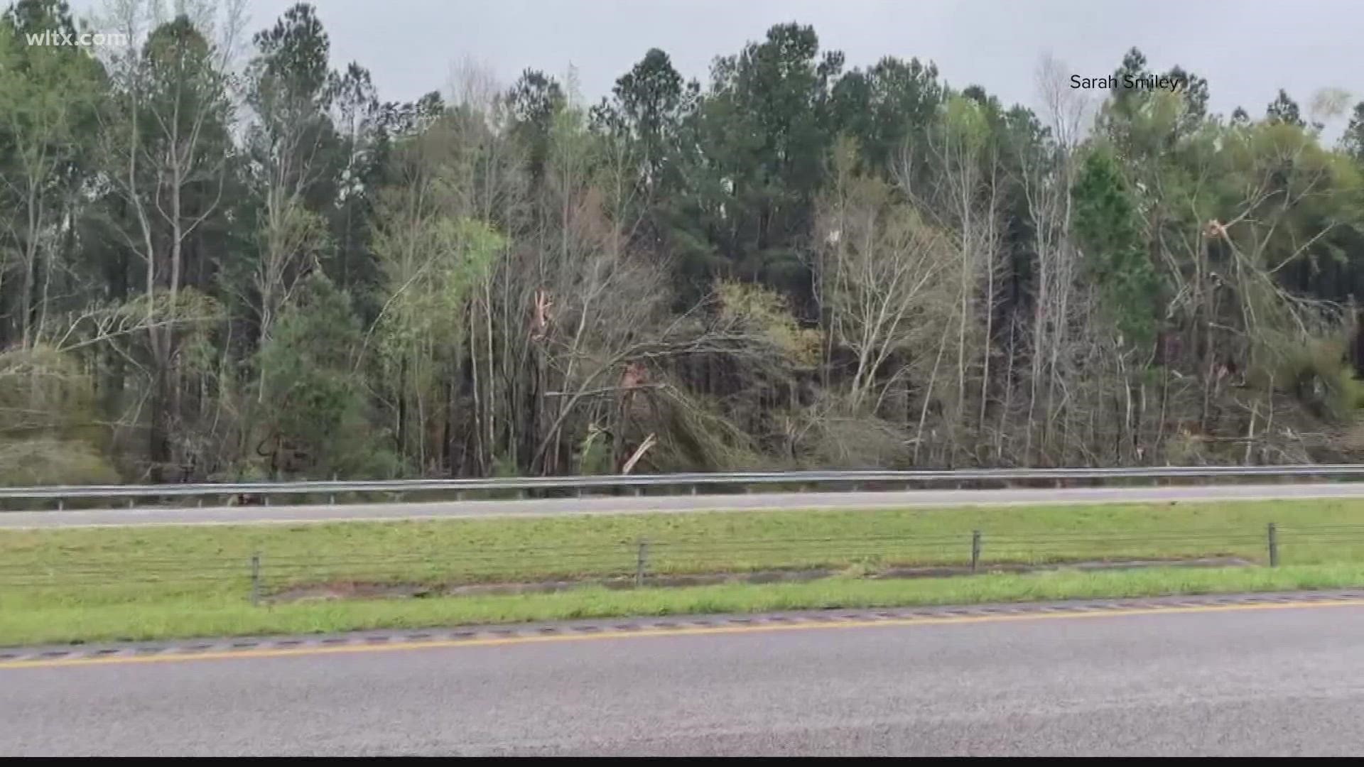 A day after severe weather and tornadoes ripped across South Carolina, residents described what they saw.