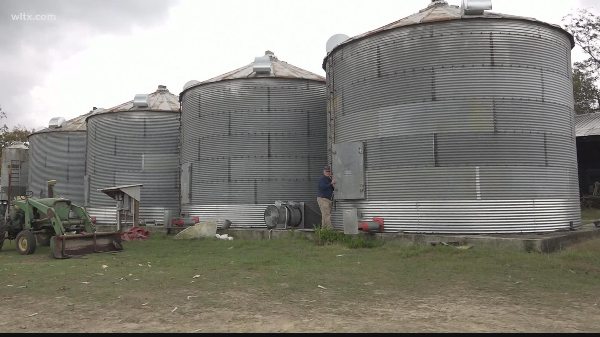 With lots of grain bins in Calhoun county they train for if people get stuck in the bins which can lead to people suffocating to death.