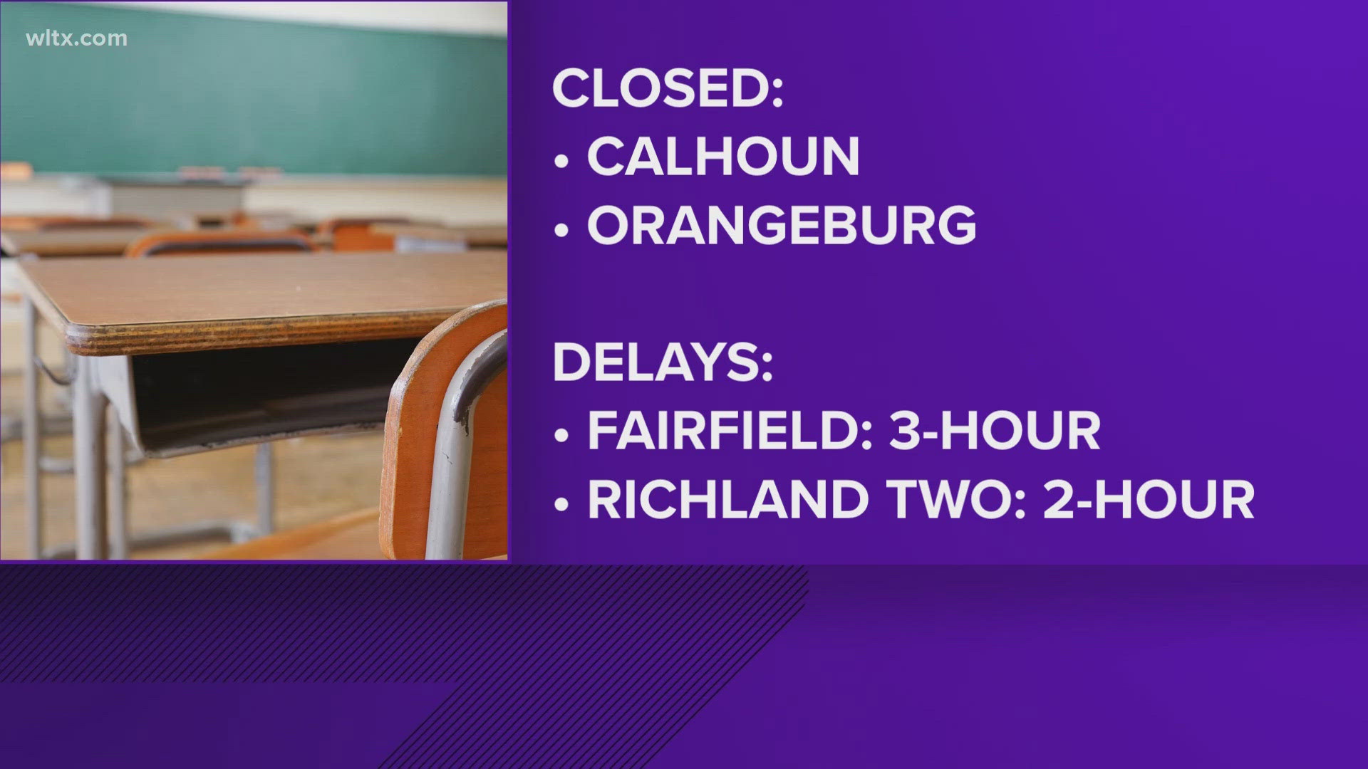 School districts announce Wednesday changes amid threat for severe ...