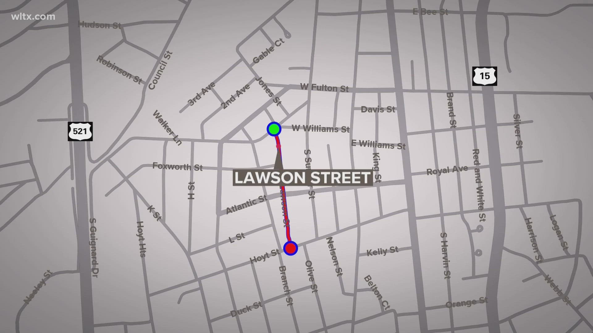 The incident happened on Sunday night around 7:30pm in the Lawson street area.