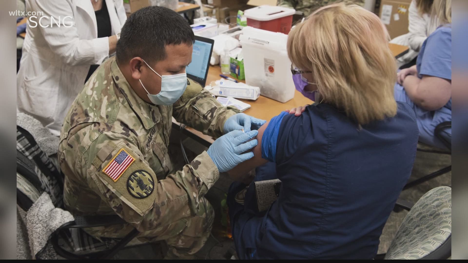 The SC National Guard is helping hospitals who need extra support with vaccinations.