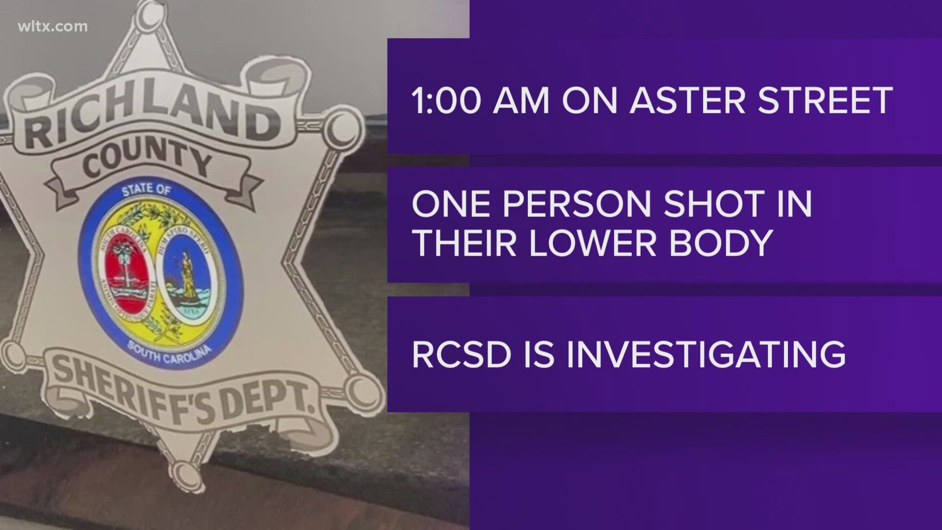 Person shot on Aster Street in Richland County early Friday morning ...
