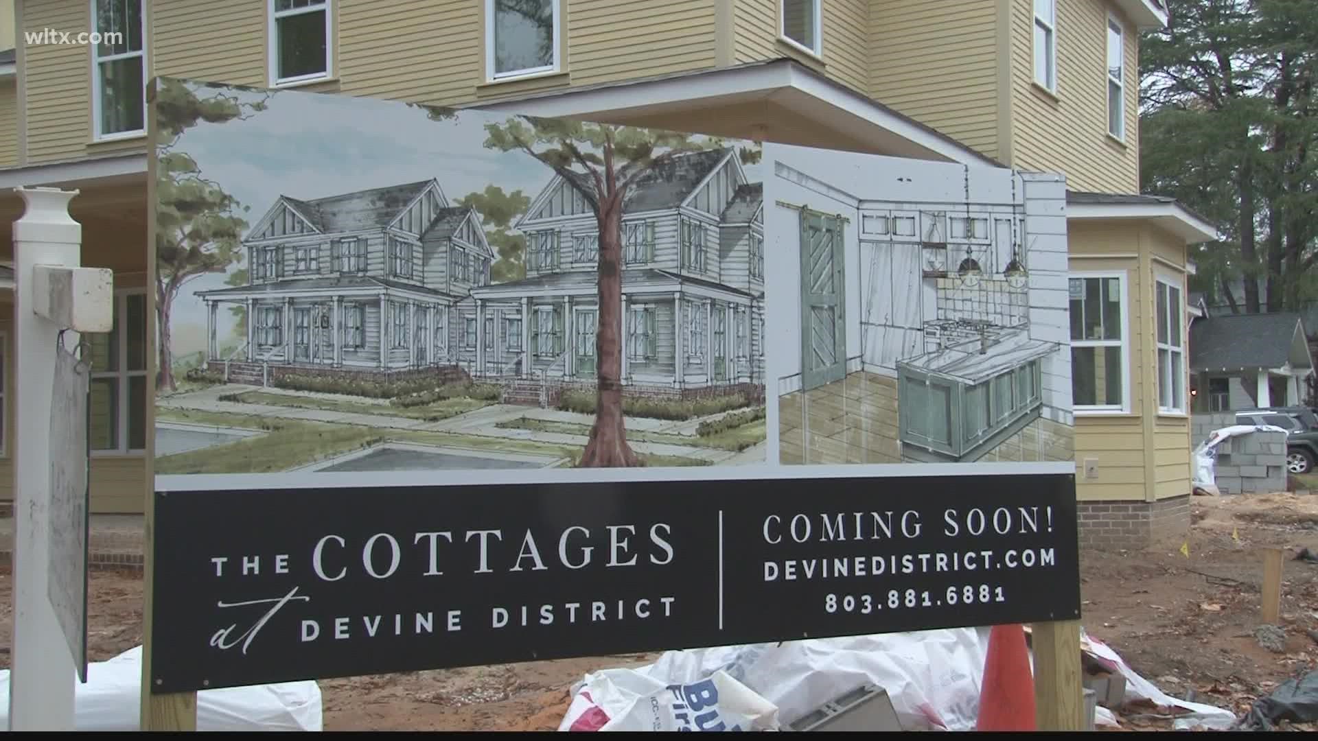 New housing, new restaurants and lots of excitement coming to Devine street.