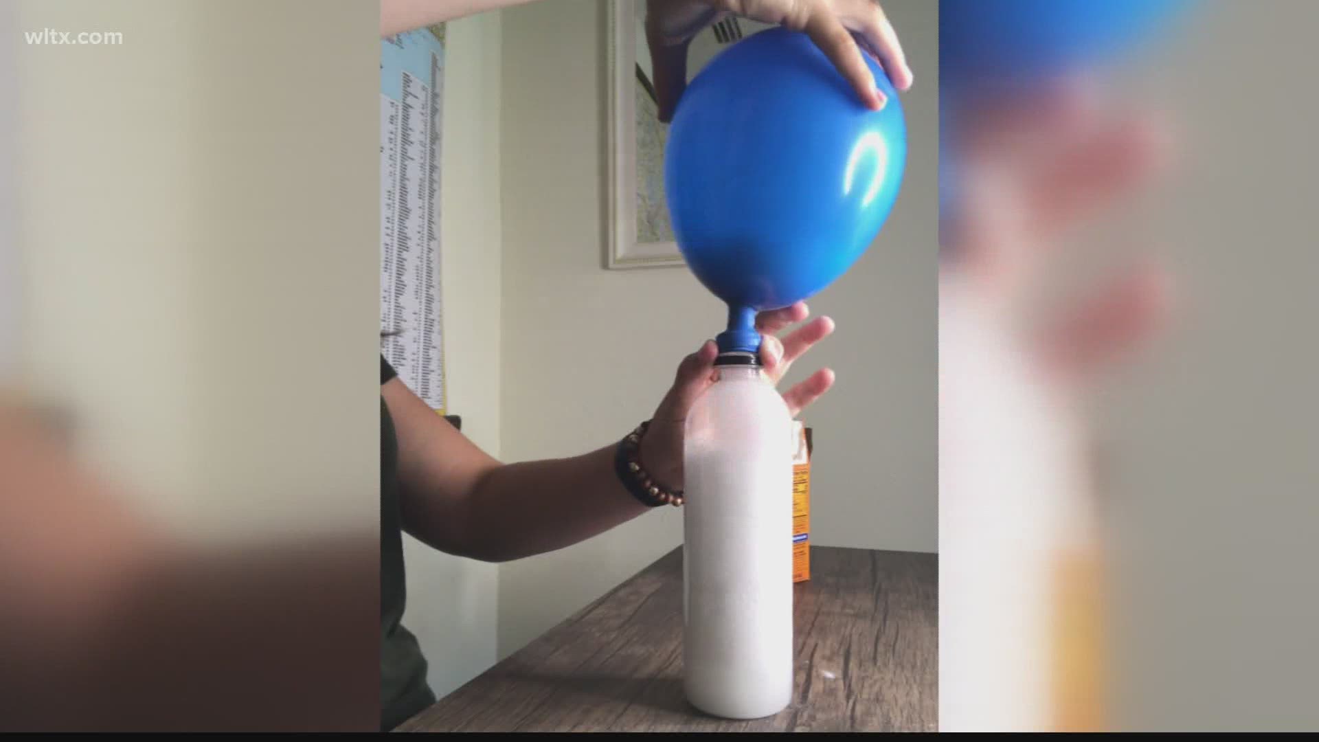 There are many gases in our atmosphere, including carbon dioxide. Learn how to create CO2 with a chemical reaction and blow up a balloon.