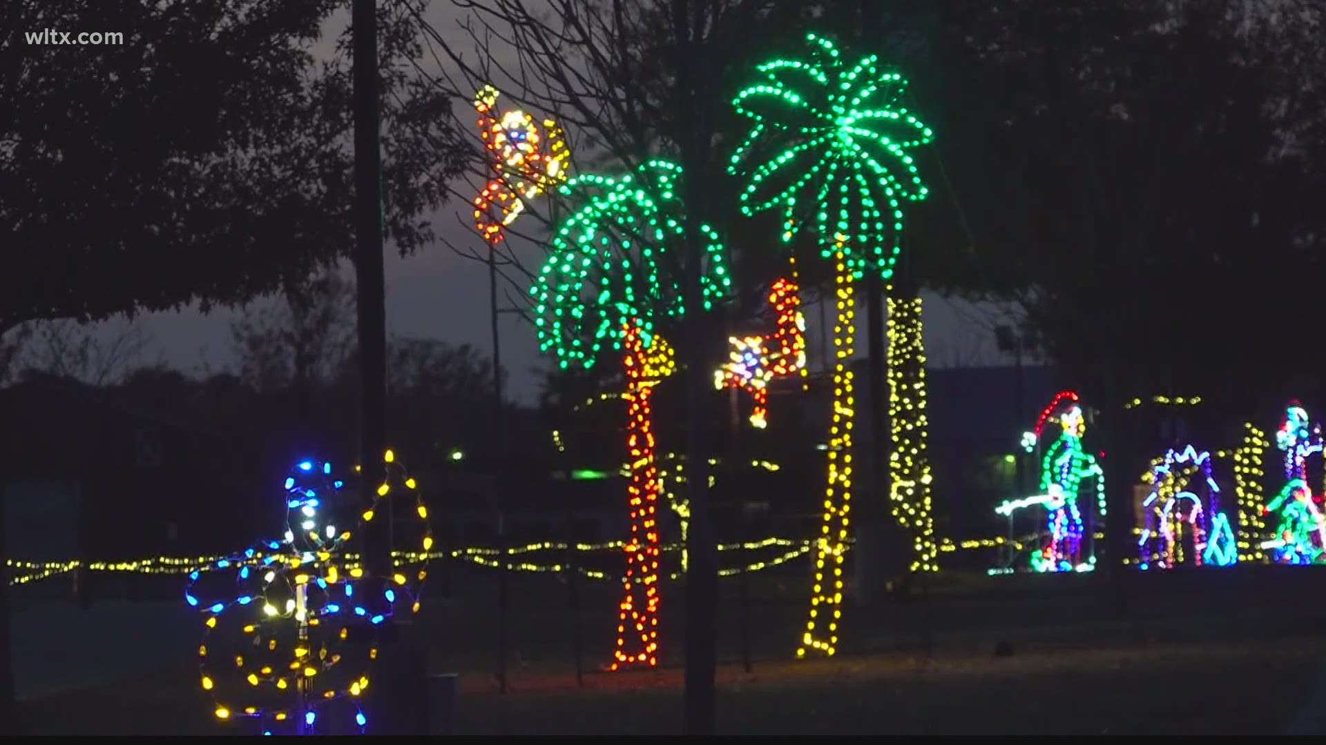 The South Carolina State Fairgrounds are home again to Christmas lights.