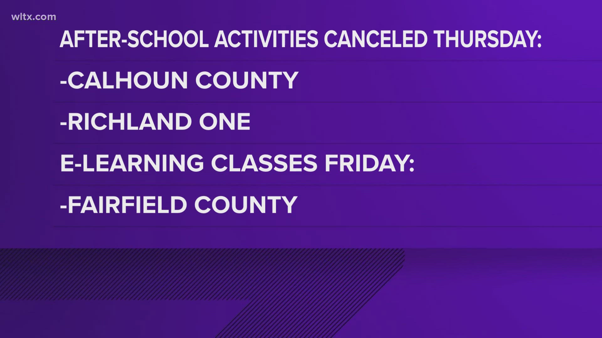 Several districts have announced that they are changing their schedules out of precaution for the storm.