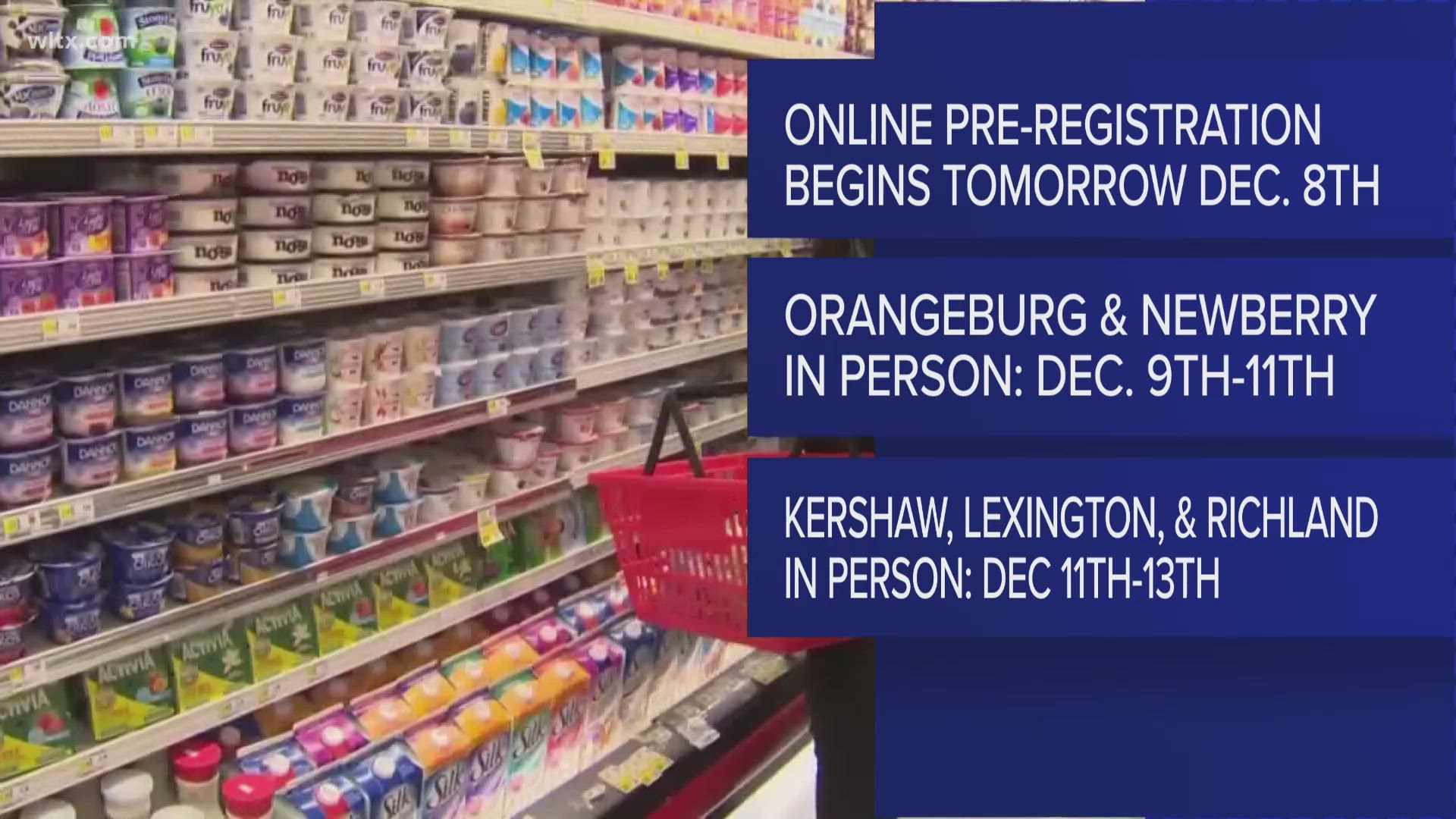 DSNAP pre-registration progresses with new dates for online and in-person options to aid SC families with disaster-related food assistance.