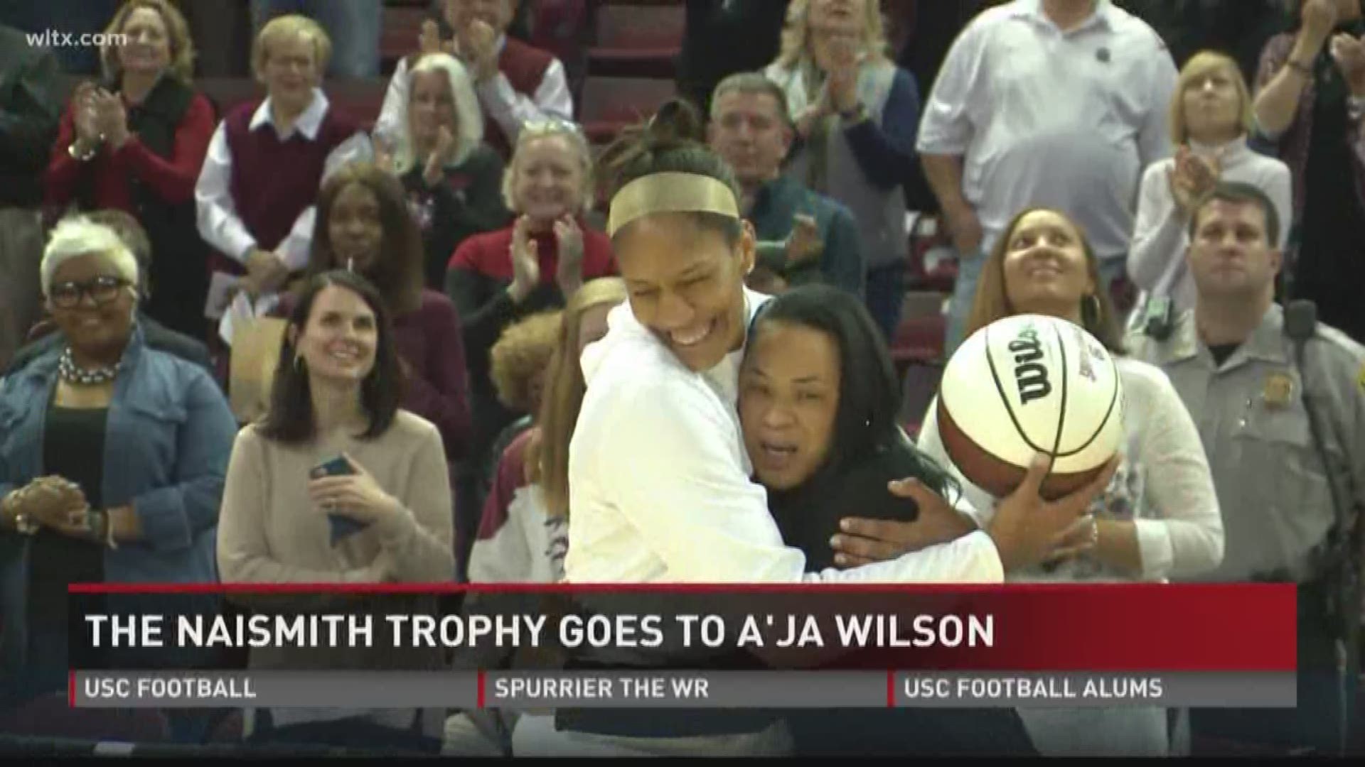 A'ja Wilson is the consensus National Player of the Year after the Atlanta Tipoff Club named her the Naismith Player of the Year.