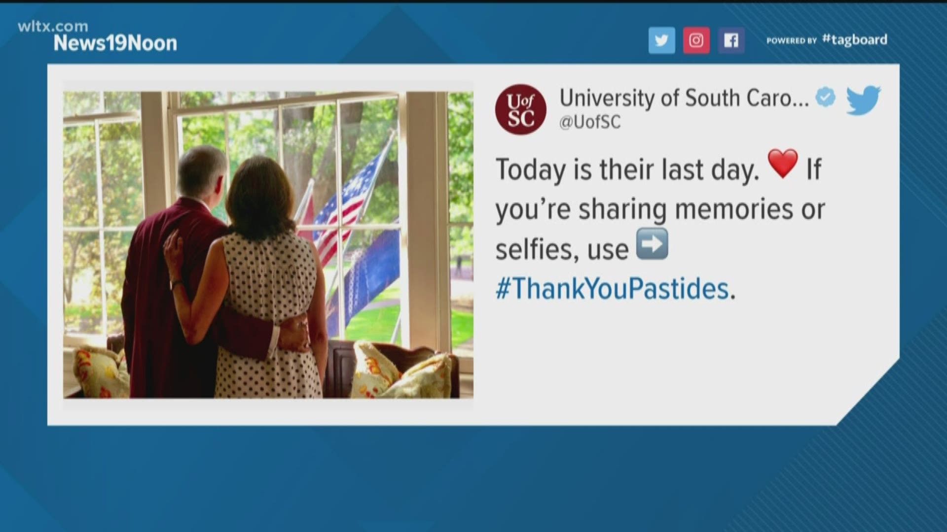 The University of South Carolina is saying a final farewell to longtime president Dr. Harris Pastides.