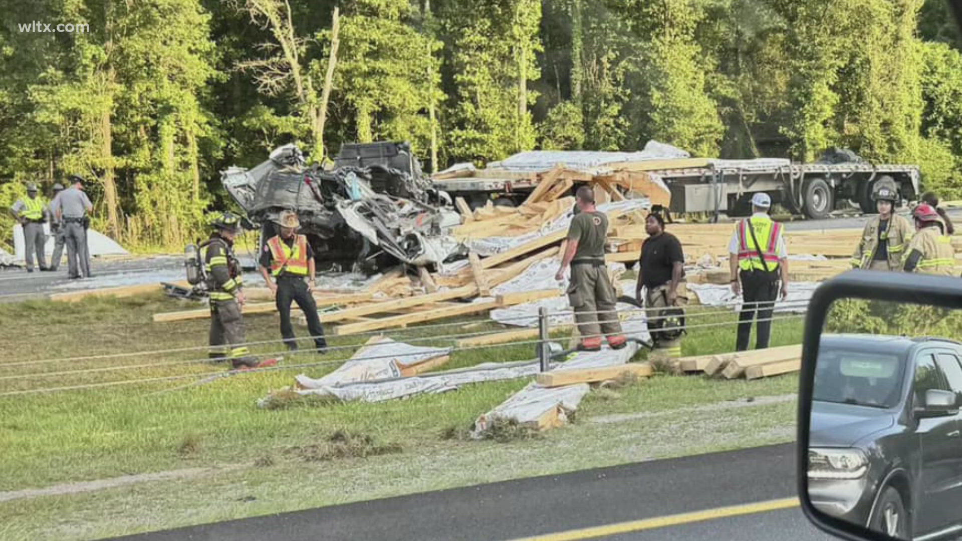 One person is dead after a truck accident and roads are still closed.