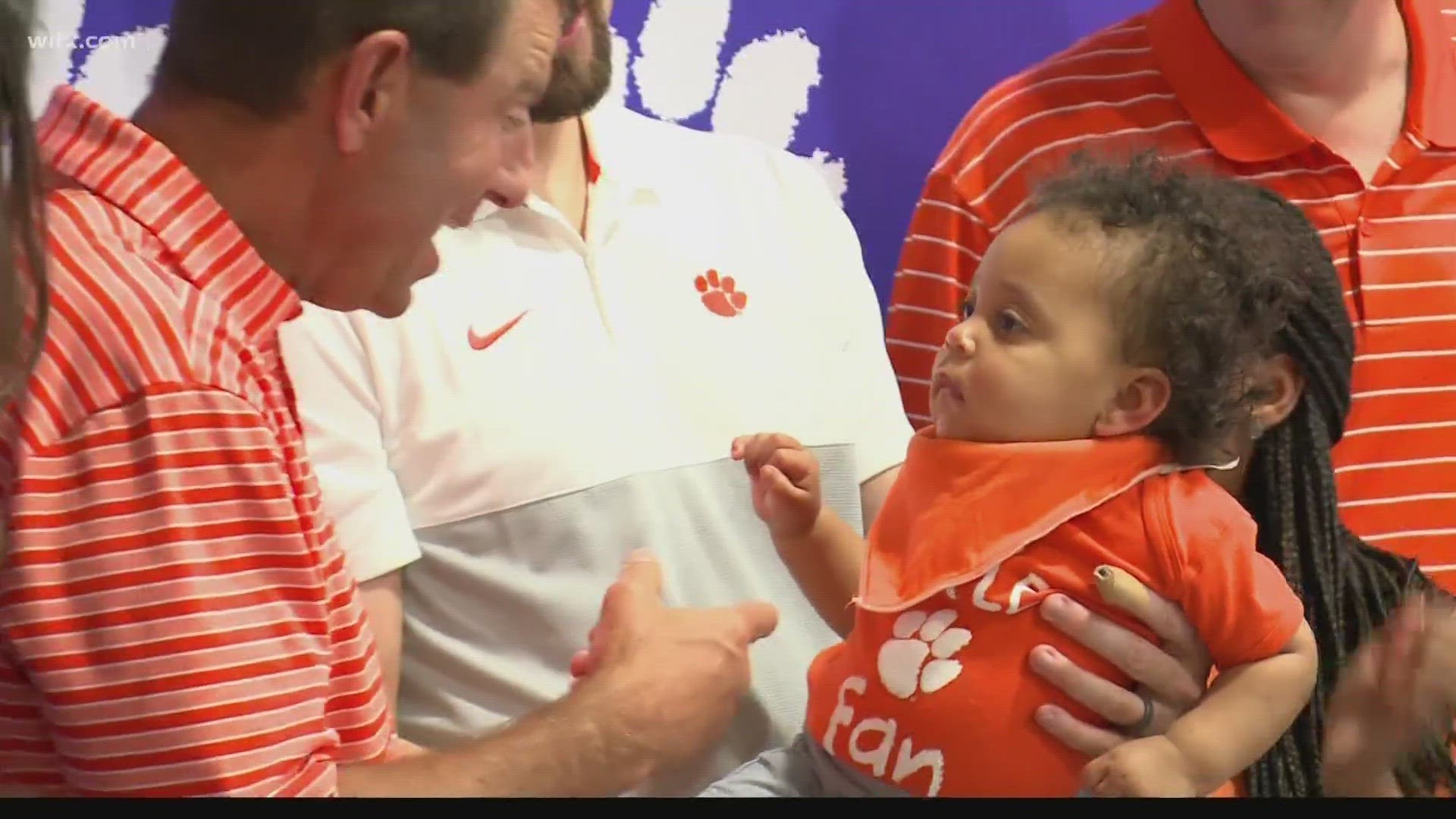 The annual Prowl-N-Growl Tour made a stop at the Columbia Metropolitan Convention Center where Dabo Swinney talked to News19 about the progress of a Midlands product