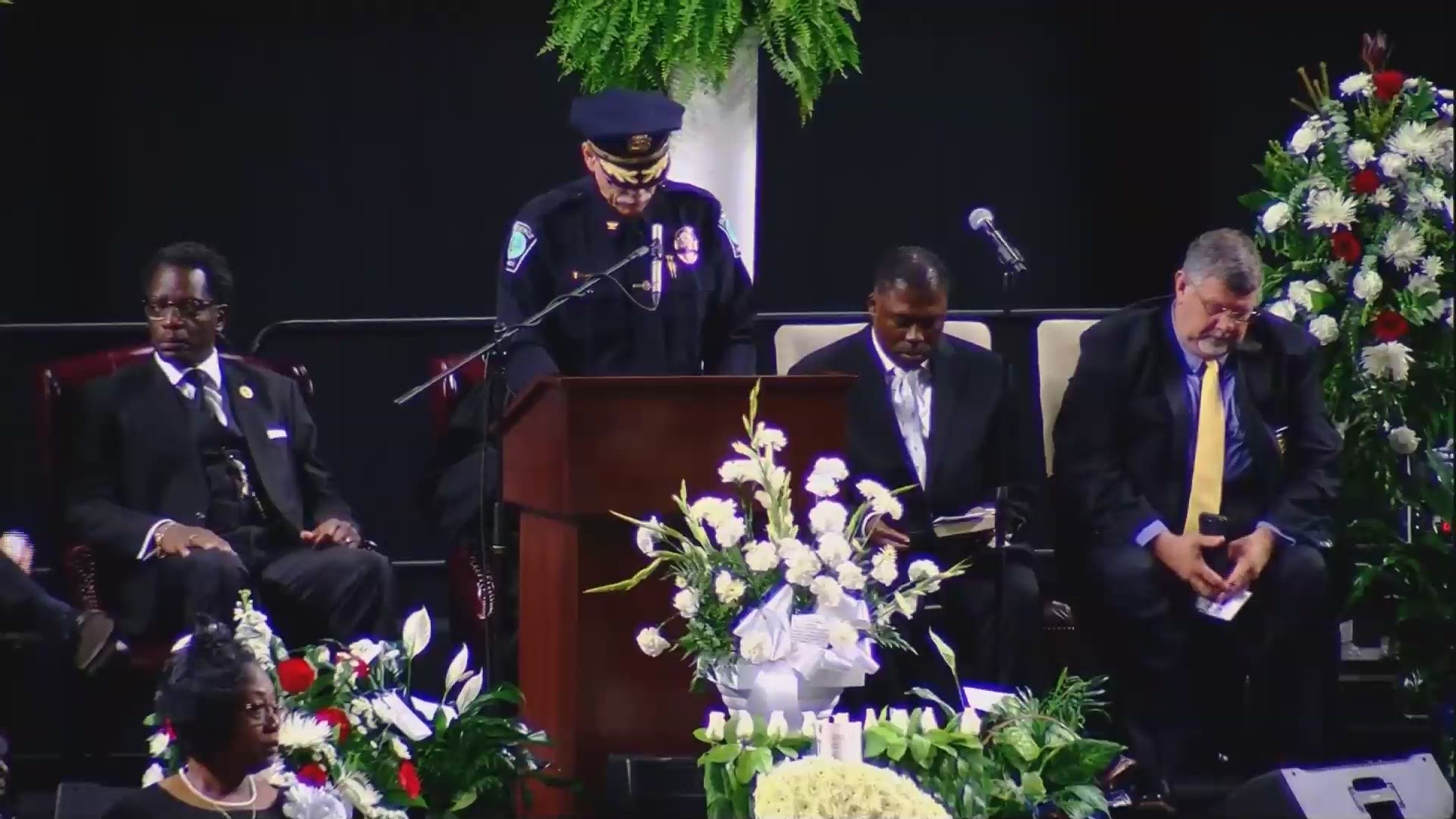 At his memorial, Florence, SC Sgt. Terrence Carraway was given his final end of watch call, a tribute to fallen officers.