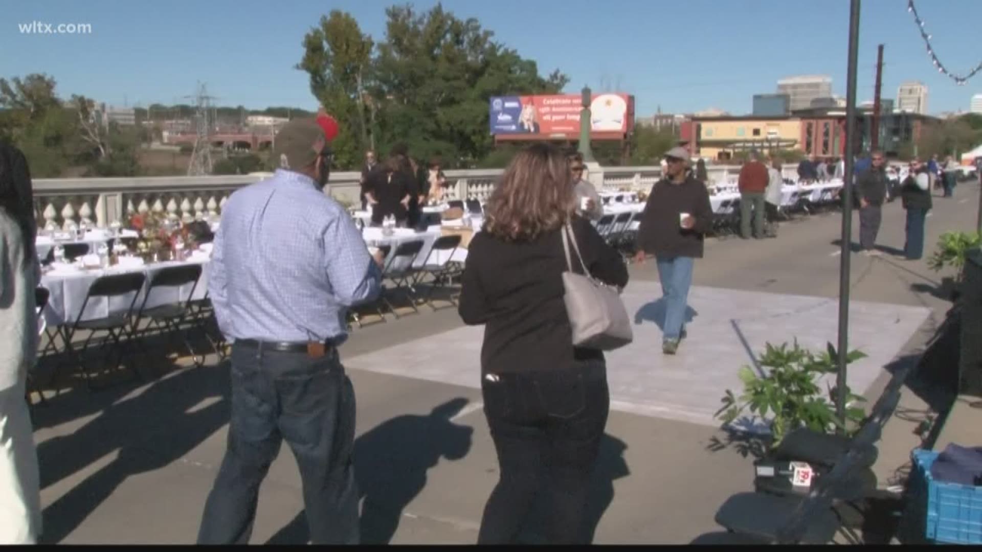 The 4th Annual Gervais Street Bridge Dinner was held on Sunday.  News19's Kayland Hagwood reports.